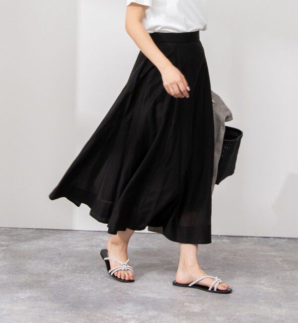 NOLLEY'S sophi「《セットアップ対応》シアーローンフレアスカート」|フレア|