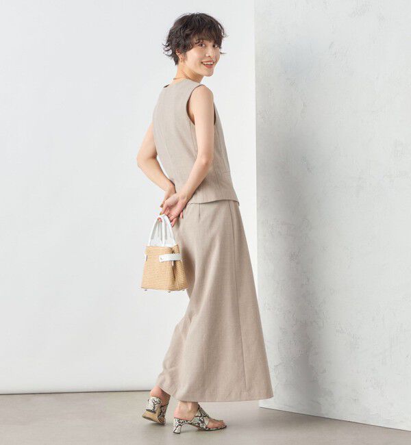 NOLLEY'S sophi「《セットアップ対応》ウォッシャブル麻調合繊ロングスカート」|スカート|