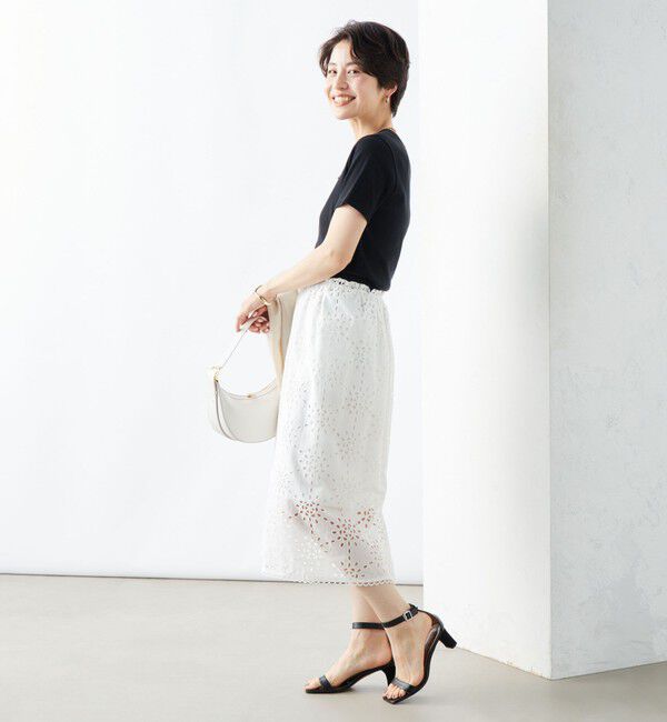 NOLLEY'S「《セットアップ対応》Brocheレース ギャザータイトスカート」|タイト|