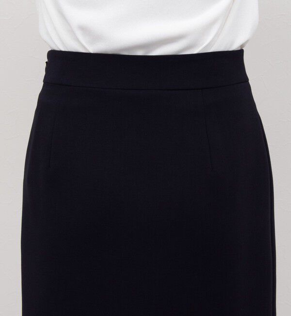 NOLLEY'S sophi「《セットアップ対応》ウォッシャブル撥水ダブルクロスサイドスリットスカート」|タイト|