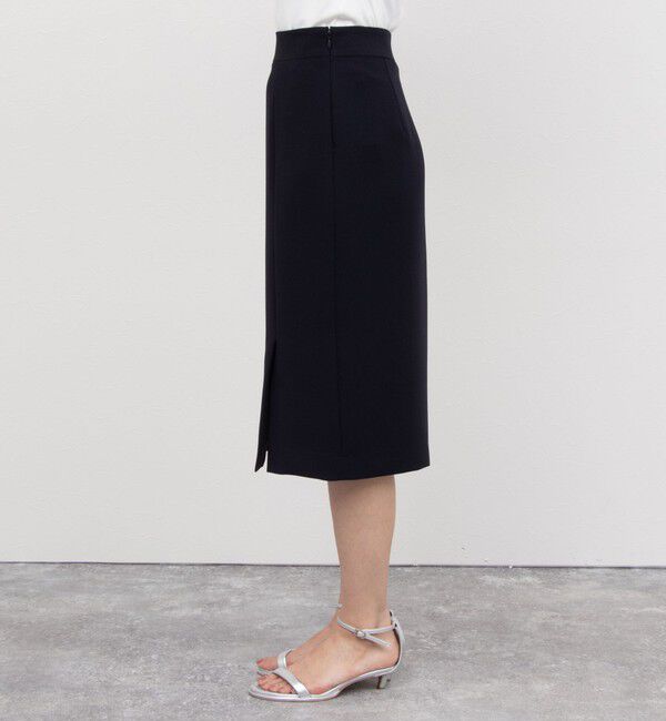 NOLLEY'S sophi「《セットアップ対応》ウォッシャブル撥水ダブルクロスサイドスリットスカート」|タイト|