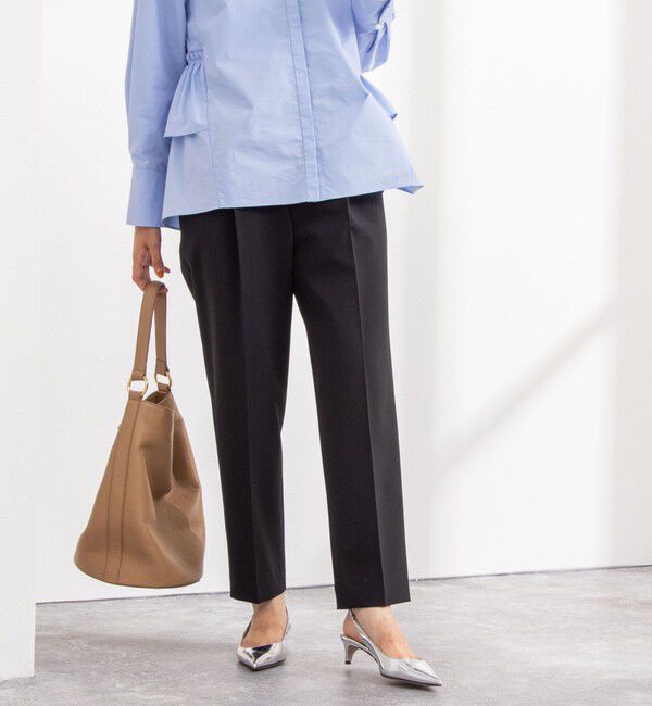 NOLLEY'S sophi「ウォッシャブルストレッチツイルインゴムパンツ」|チノ|