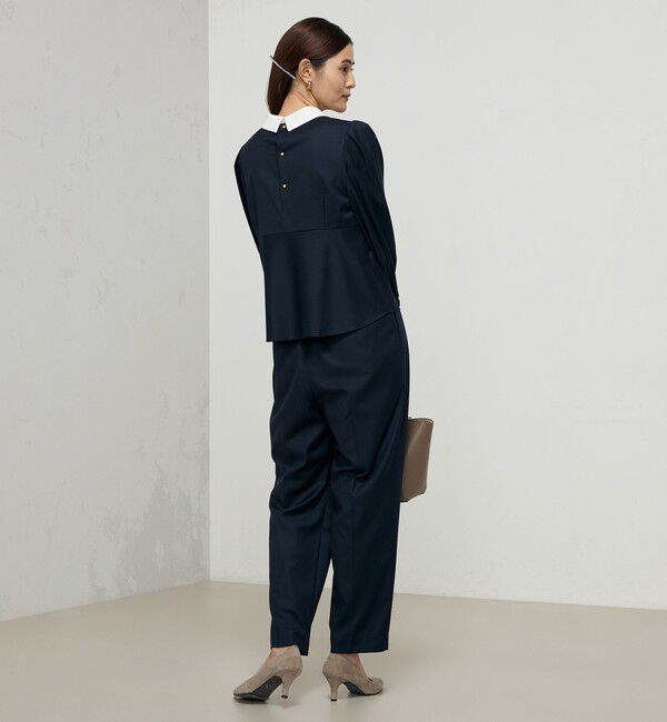 NOLLEY'S「《セットアップ対応》ウォッシャブルツータックテーパードパンツ」|その他|