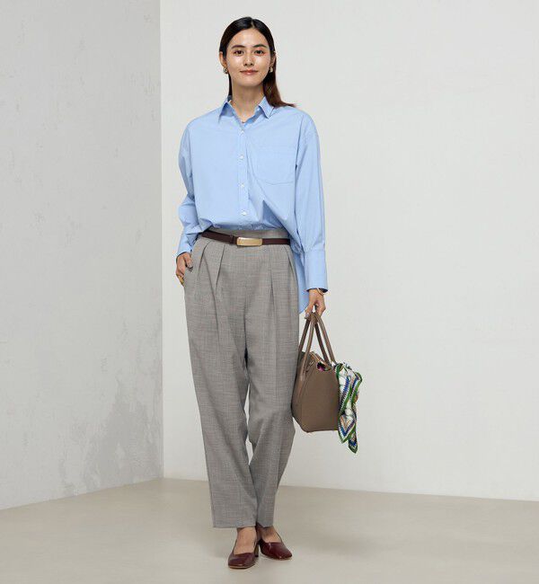 NOLLEY'S「《セットアップ対応》ウォッシャブルツータックテーパードパンツ」|その他|