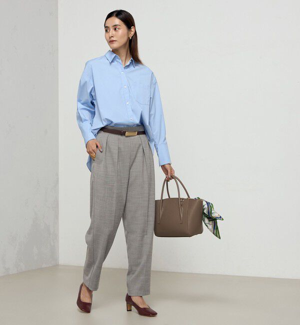 NOLLEY'S「《セットアップ対応》ウォッシャブルツータックテーパードパンツ」|その他|