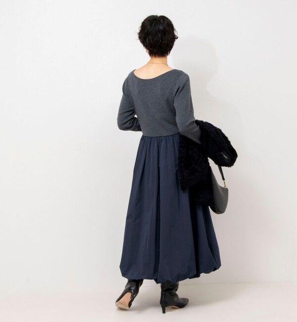 NOLLEY'S sophi「タフタバルーンスカート2WAYニットワンピース」|ワンピース|