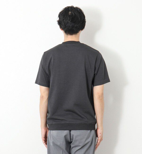 NOLLEY'S goodman「《ビジカジ対応》セミシルケットスムース ボーダードレスTシャツ 25SS」|Tシャツ・カットソー|