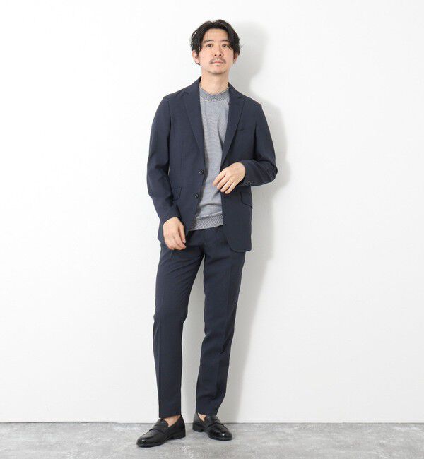 NOLLEY'S goodman「《ビジカジ対応》セミシルケットスムース ボーダードレスTシャツ 25SS」|Tシャツ・カットソー|