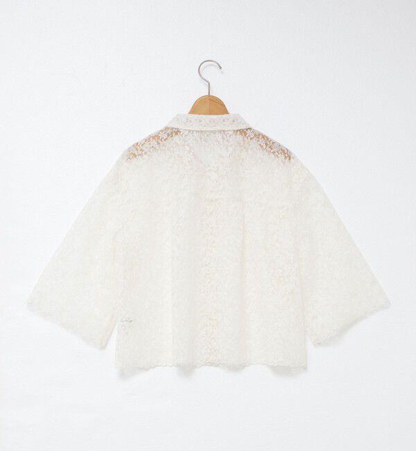 NOLLEY'S「Brocheレースショートシャツ」|シャツ・ブラウス|