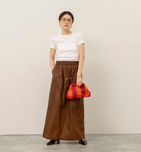 MAQWEL「《セットアップ対応》【MAQWEL/マクウェル】ウォッシャブルシアースカート」|スカート|