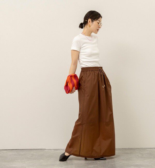 MAQWEL「《セットアップ対応》【MAQWEL/マクウェル】ウォッシャブルシアースカート」|スカート|