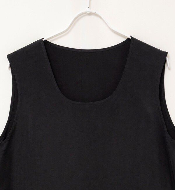 MAQWEL「《セットアップ対応》【MAQWEL/マクウェル】ウォッシャブルサテンノースリーブ」|シャツ・ブラウス|