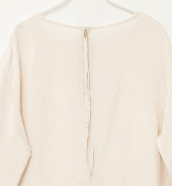 MAQWEL「《セットアップ対応》【MAQWEL/マクウェル】ウォッシャブルサテンTブラウス」|シャツ・ブラウス|