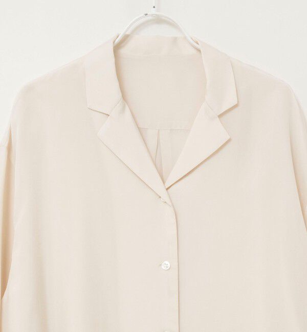 MAQWEL「《セットアップ対応》【MAQWEL/マクウェル】ウォッシャブルサテンシャツ」|シャツ・ブラウス|