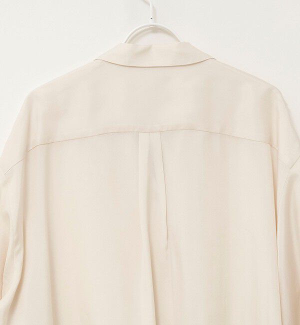 MAQWEL「《セットアップ対応》【MAQWEL/マクウェル】ウォッシャブルサテンシャツ」|シャツ・ブラウス|