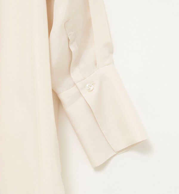 MAQWEL「《セットアップ対応》【MAQWEL/マクウェル】ウォッシャブルサテンシャツ」|シャツ・ブラウス|