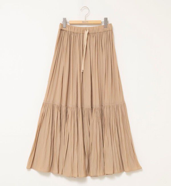 NOLLEY'S「ウォッシャブルカッセンギャザーマキシスカート」|フレア|