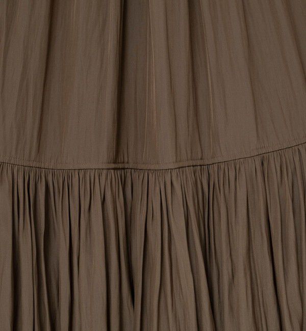 NOLLEY'S「ウォッシャブルカッセンギャザーマキシスカート」|フレア|