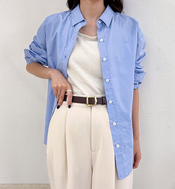 fredy emue「【atelier brugge/アトリエブルージュ】ウェーブバックルフリーアジャストベルト」|ベルト|