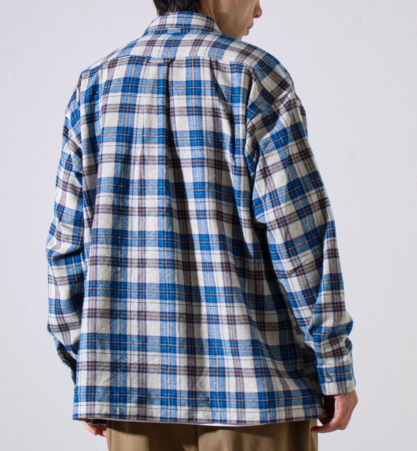 GLOSTER「【GEVACO/ゲバコ】裾ストレートカット ネルシャツ」|シャツ・ブラウス|