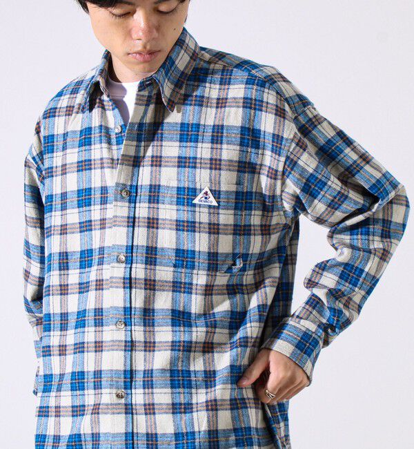 GLOSTER「【GEVACO/ゲバコ】裾ストレートカット ネルシャツ」|シャツ・ブラウス|