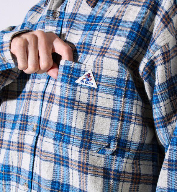 GLOSTER「【GEVACO/ゲバコ】裾ストレートカット ネルシャツ」|シャツ・ブラウス|