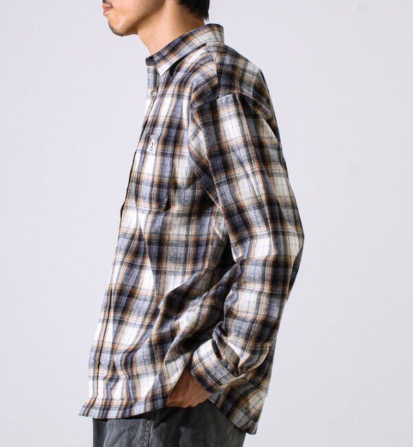 GLOSTER「【GEVACO/ゲバコ】裾ストレートカット ネルシャツ」|シャツ・ブラウス|