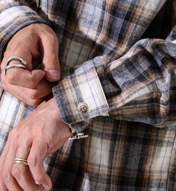 GLOSTER「【GEVACO/ゲバコ】裾ストレートカット ネルシャツ」|シャツ・ブラウス|