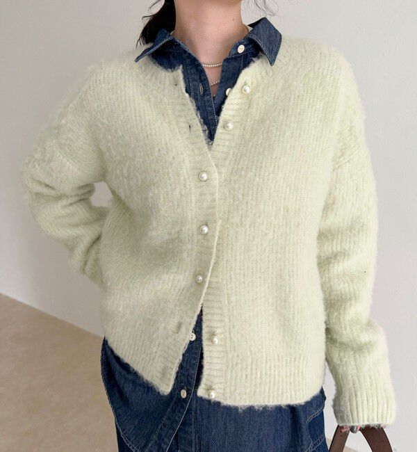 fredy emue「ふわふわ起毛ニットカーディガン」|カーディガン|