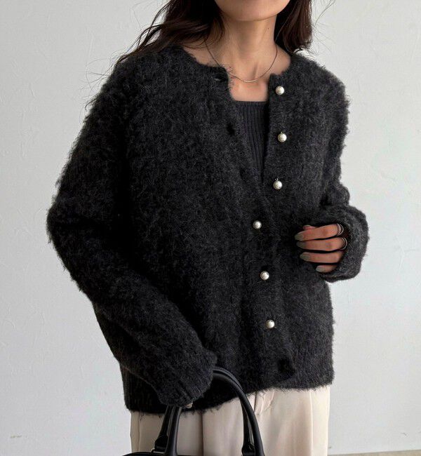 fredy emue「ふわふわ起毛ニットカーディガン」|カーディガン|