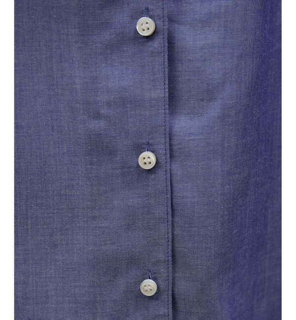 SALON adam et rope'「オンブレチェッククロップドオープンカラーシャツ」|シャツ・ブラウス|