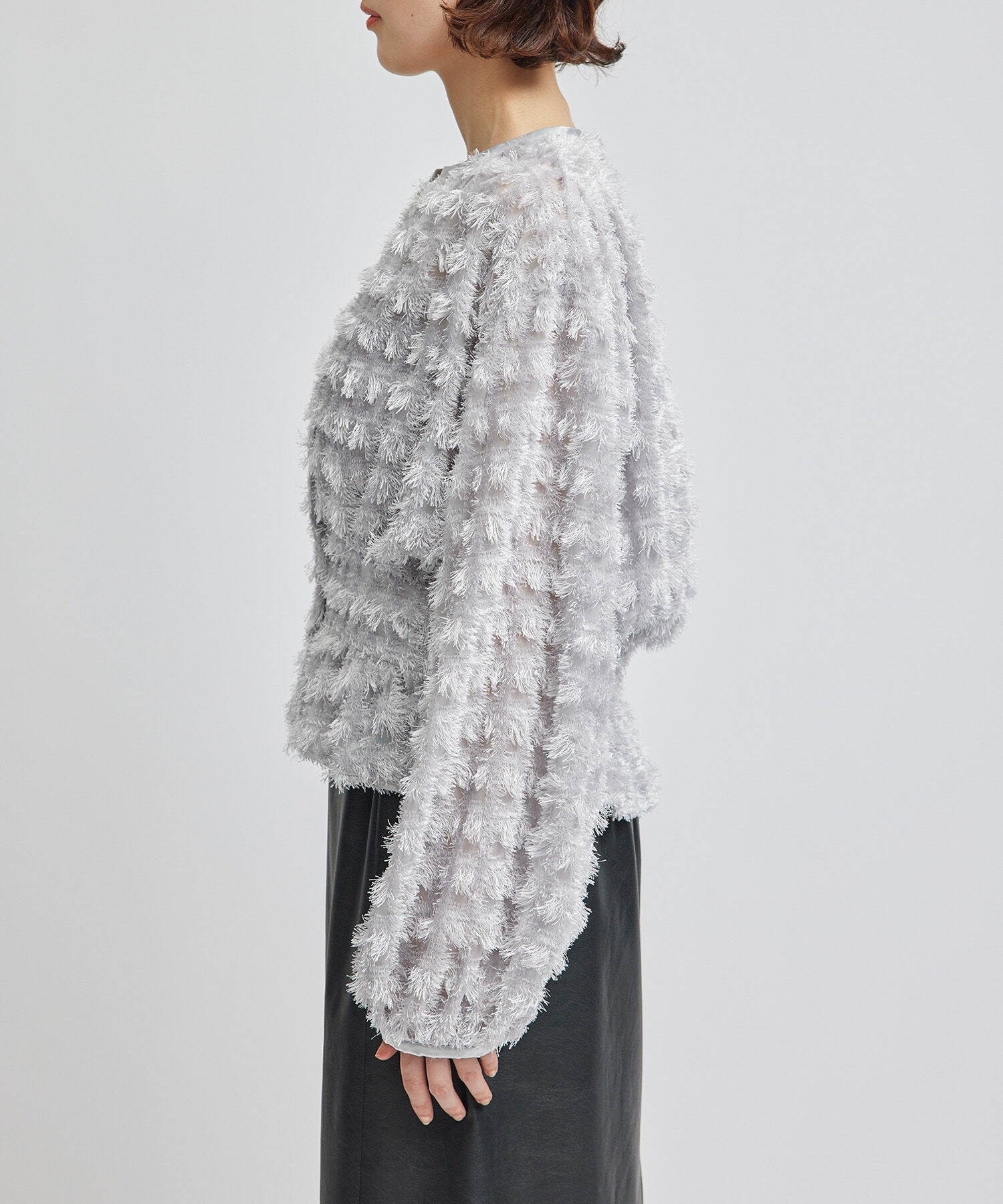 ROPE「シアーフリンジデザインブラウス」|シャツ・ブラウス|