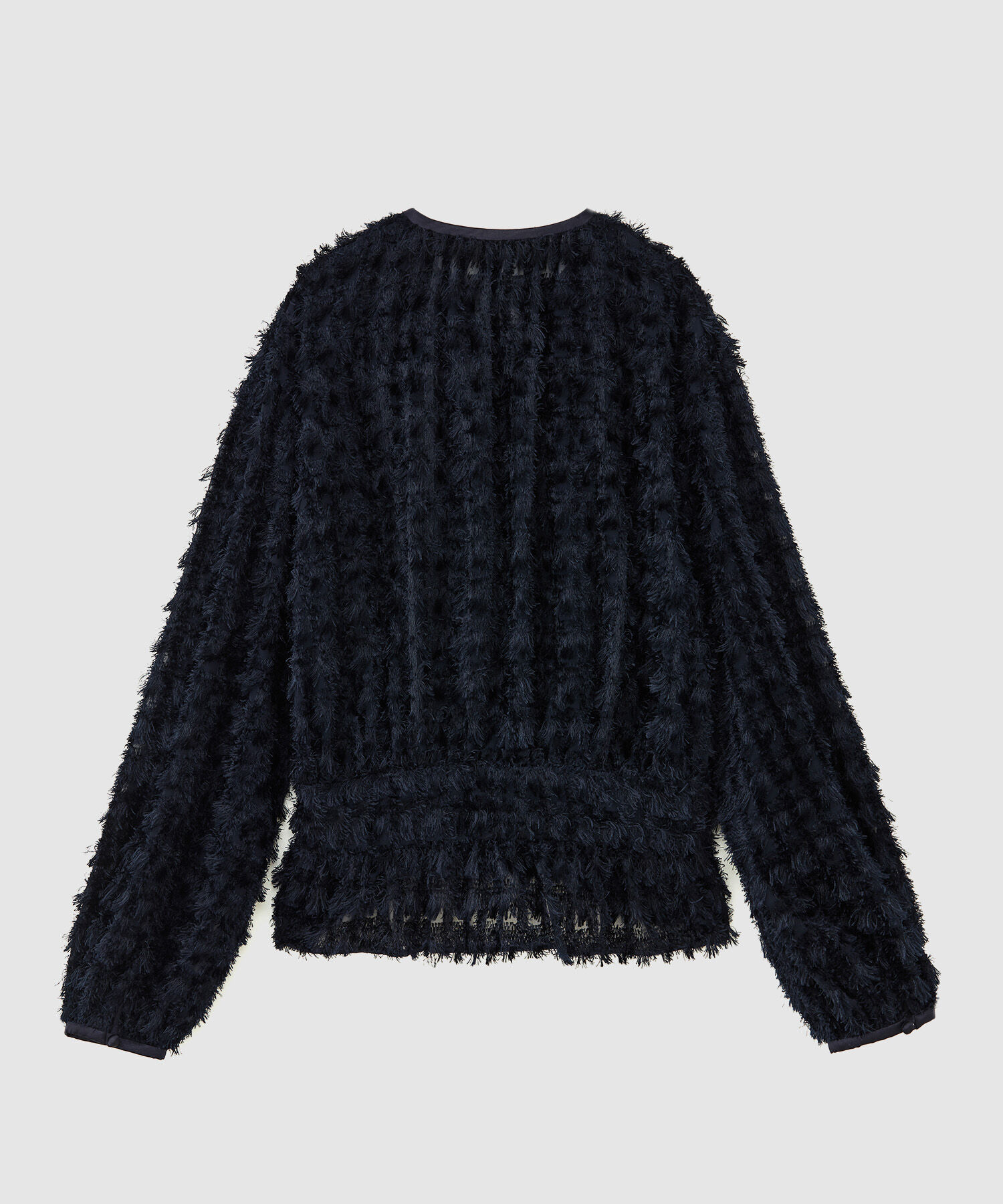 ROPE「シアーフリンジデザインブラウス」|シャツ・ブラウス|