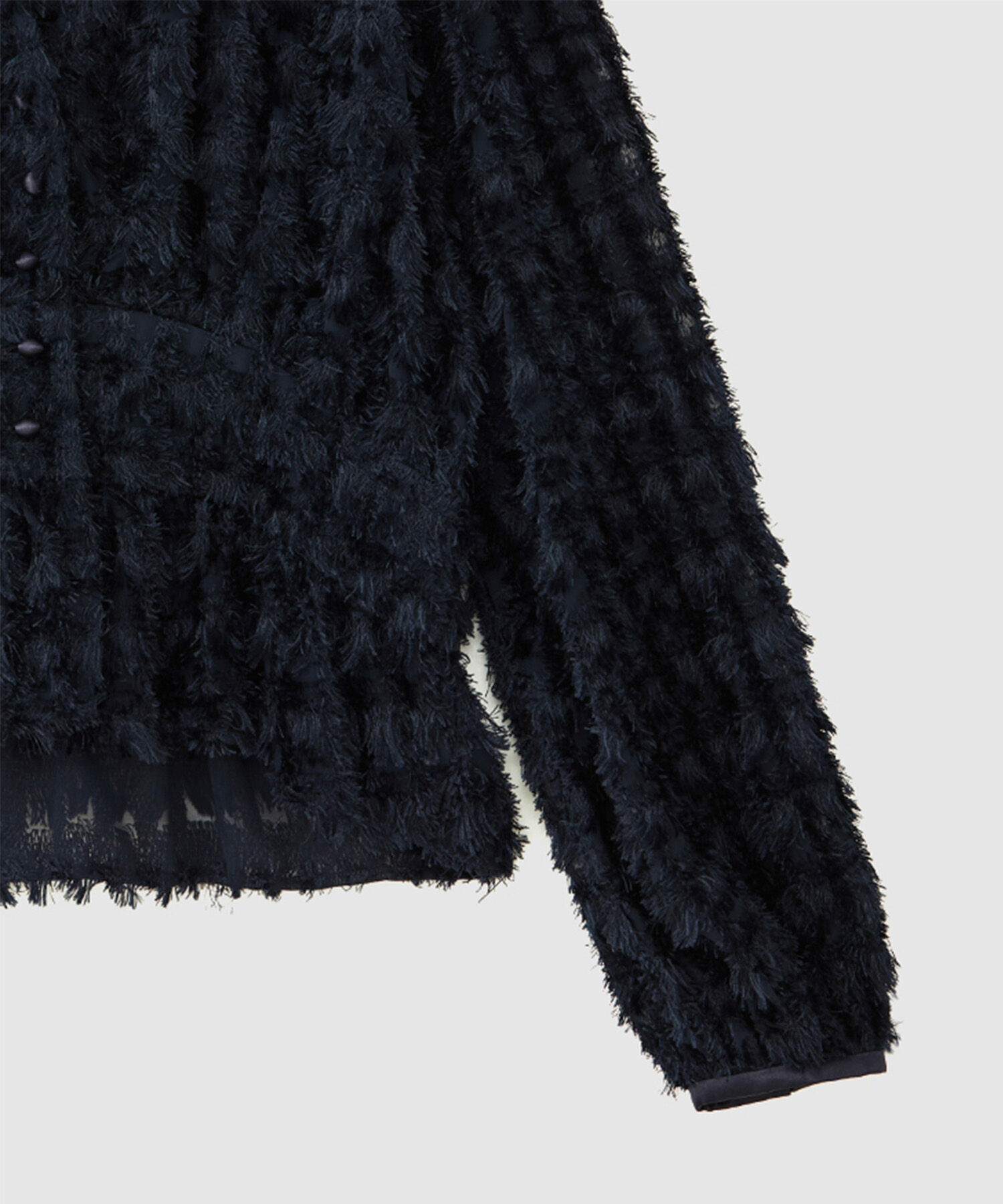 ROPE「シアーフリンジデザインブラウス」|シャツ・ブラウス|