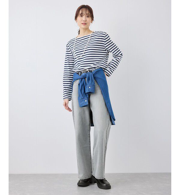 Rope&rsquo;Picnic「【emur/エミュール】ワイドストレートデニムパンツ」|デニム|