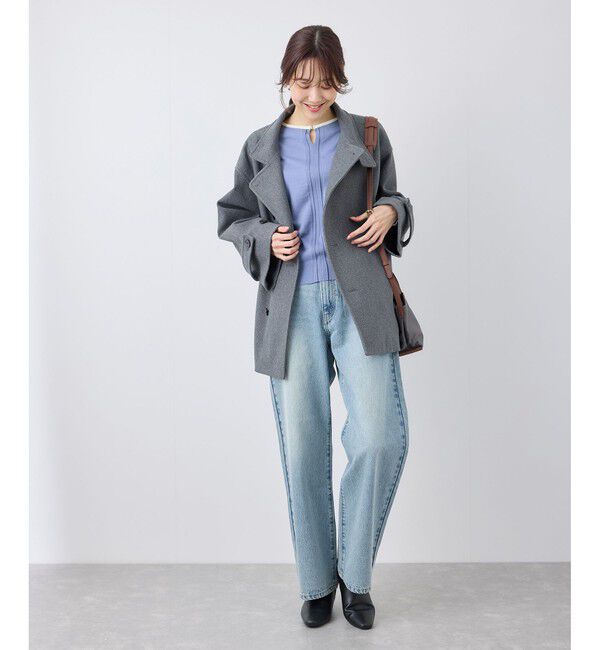 Rope&rsquo;Picnic「【emur/エミュール】ワイドストレートデニムパンツ」|デニム|