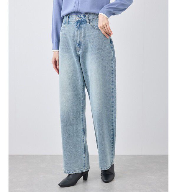 Rope&rsquo;Picnic「【emur/エミュール】ワイドストレートデニムパンツ」|デニム|