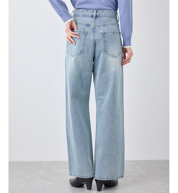 Rope&rsquo;Picnic「【emur/エミュール】ワイドストレートデニムパンツ」|デニム|