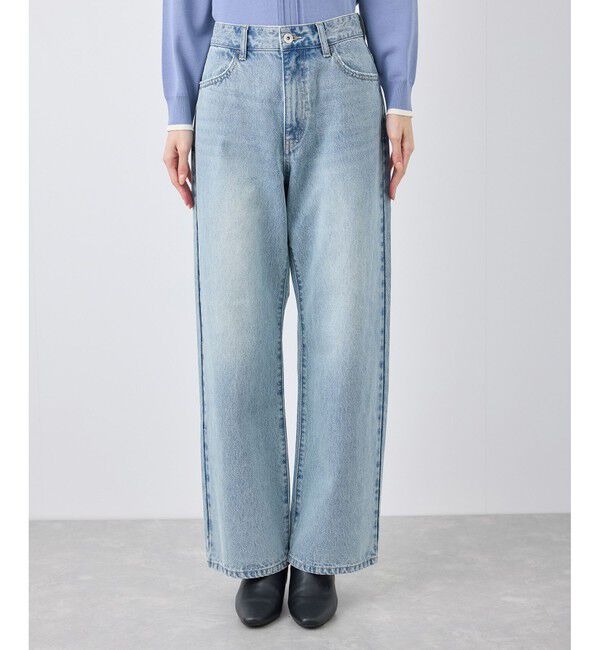 Rope&rsquo;Picnic「【emur/エミュール】ワイドストレートデニムパンツ」|デニム|