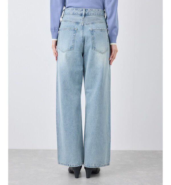 Rope&rsquo;Picnic「【emur/エミュール】ワイドストレートデニムパンツ」|デニム|