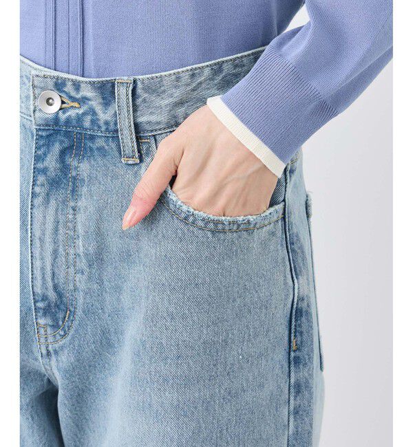 Rope&rsquo;Picnic「【emur/エミュール】ワイドストレートデニムパンツ」|デニム|