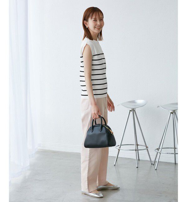 Rope&rsquo;Picnic「【UVカット・接触冷感・イージーケア】八方映えニット ゼロスリーブニットプルオーバー」|ニット・セーター|