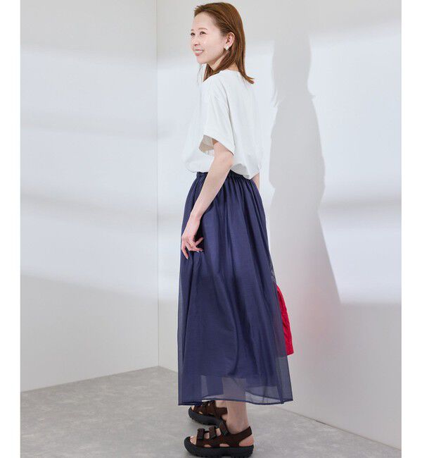 Rope&rsquo;Picnic「エアリーシアーギャザーロングスカート」|スカート|