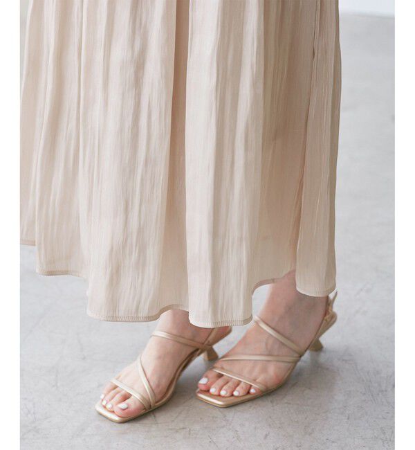 Rope&rsquo;Picnic「シャイニーリラックスプリーツスカート」|スカート|