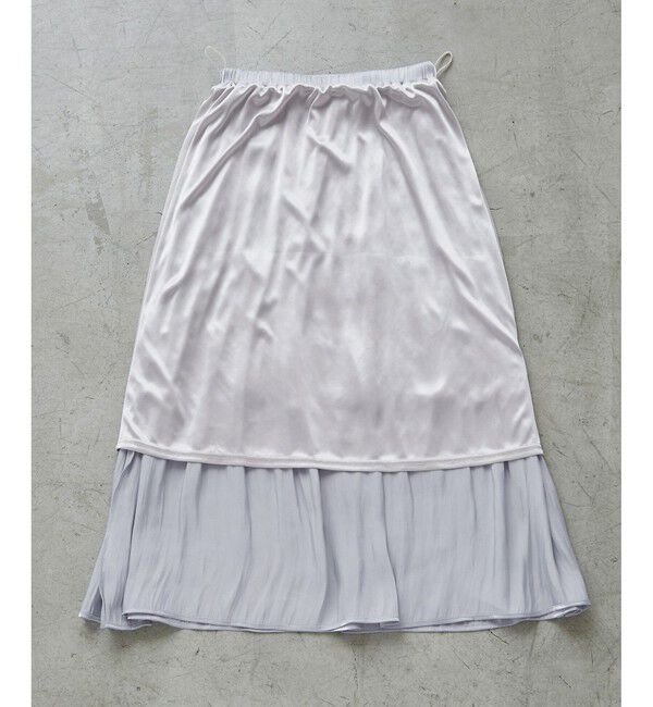 Rope&rsquo;Picnic「シャイニーリラックスプリーツスカート」|スカート|