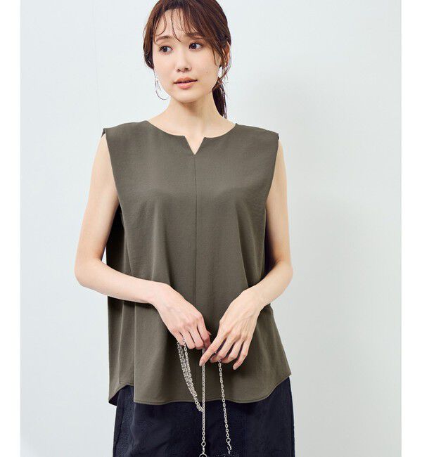 Rope&rsquo;Picnic「ジョーゼット肩タックブラウス/セットアップ対応」|シャツ・ブラウス|