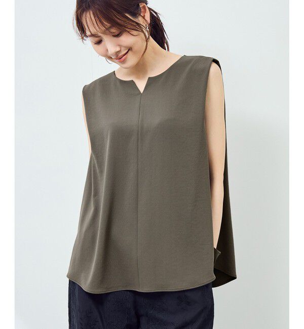 Rope&rsquo;Picnic「ジョーゼット肩タックブラウス/セットアップ対応」|シャツ・ブラウス|