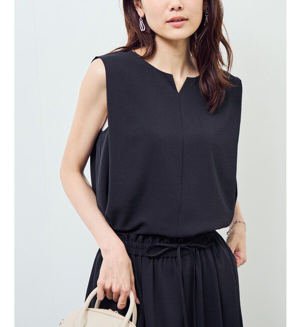 Rope&rsquo;Picnic「ジョーゼット肩タックブラウス/セットアップ対応」|シャツ・ブラウス|