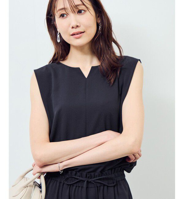 Rope&rsquo;Picnic「ジョーゼット肩タックブラウス/セットアップ対応」|シャツ・ブラウス|