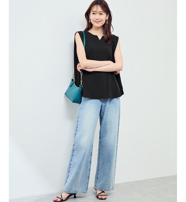 Rope&rsquo;Picnic「ジョーゼット肩タックブラウス/セットアップ対応」|シャツ・ブラウス|